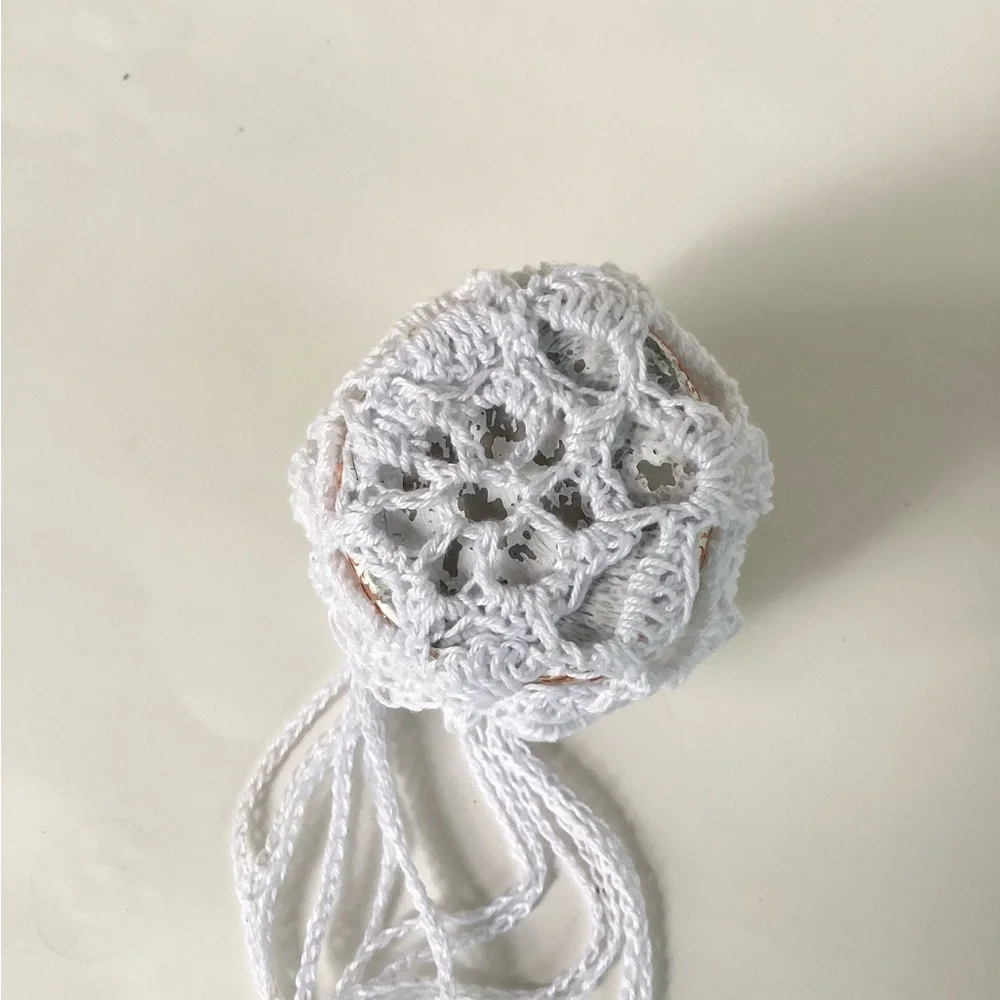 Plant Hanger Mini Hand Crafted White Terrarium Necessity Boho Dorm Botanical - Picture 9 of 15